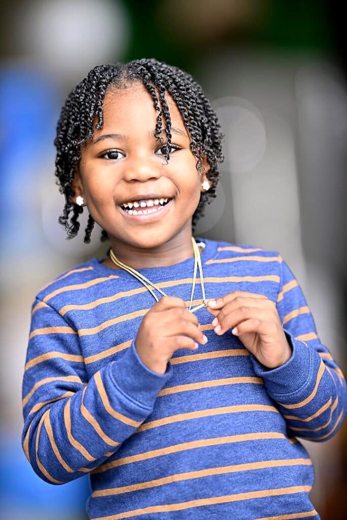 headshot of young african american boy - kids headshots near me