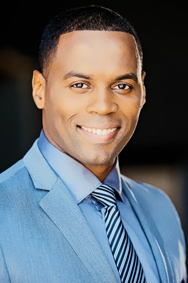 Headshot of 30-something African American male mode -how to pose for a headshot