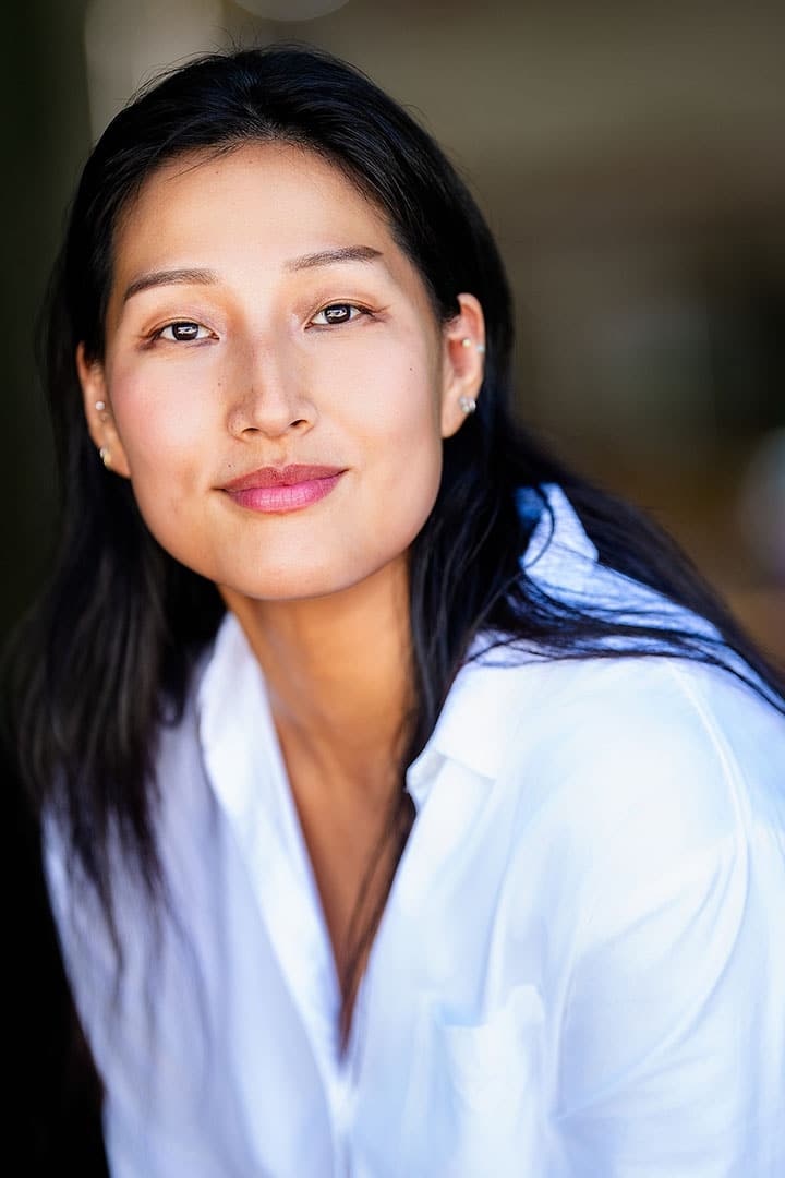 Actor headhshot of young asian woman - headshot photographer South Bay Torrance studio
